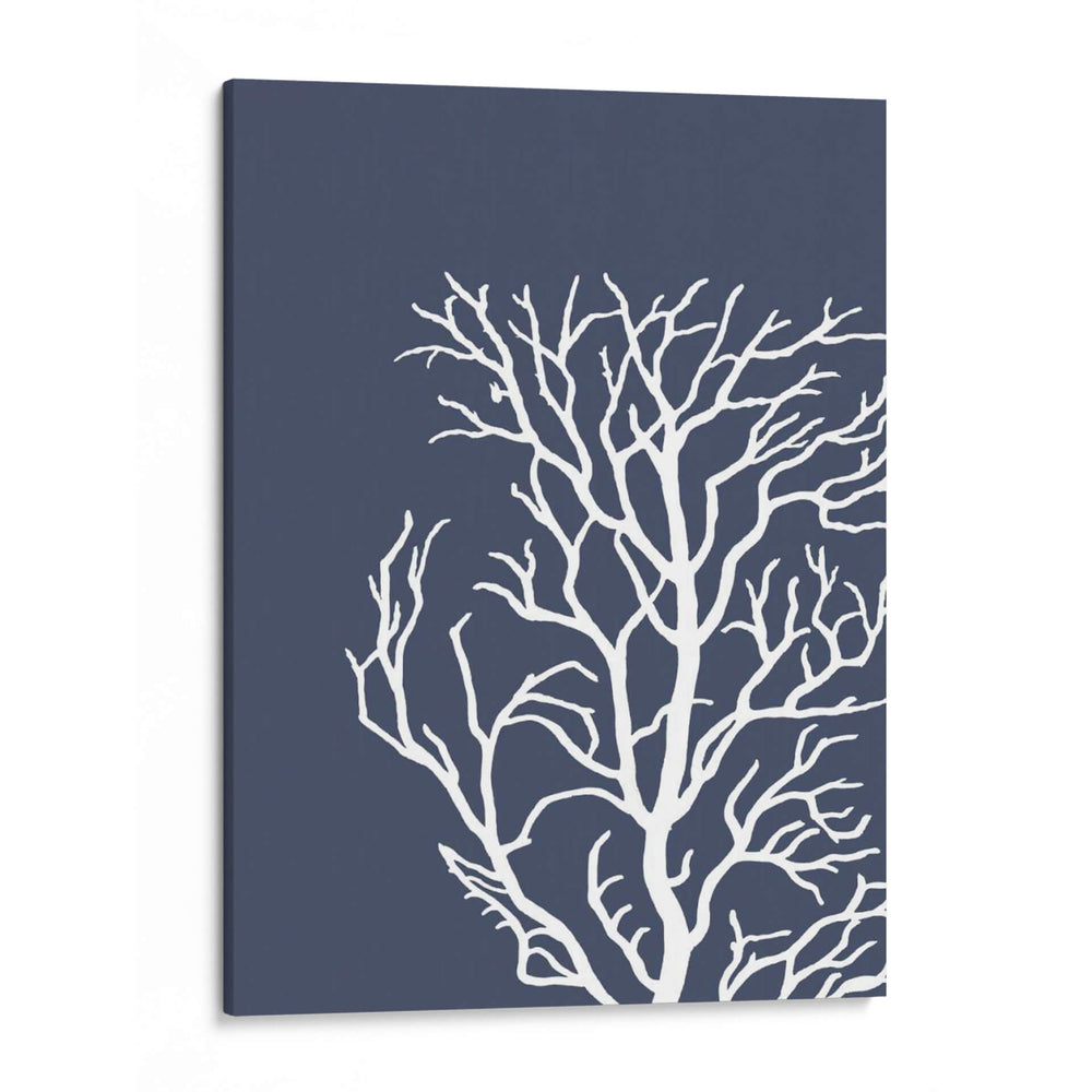 Corales Blancos En Índigo Azul C - Fab Funky | Cuadro decorativo de Canvas Lab