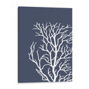 Corales Blancos En Índigo Azul C - Fab Funky | Cuadro decorativo de Canvas Lab