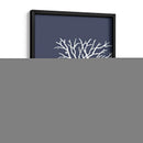 Corales Blancos En Índigo Azul C - Fab Funky | Cuadro decorativo de Canvas Lab