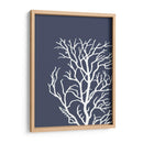 Corales Blancos En Índigo Azul C - Fab Funky | Cuadro decorativo de Canvas Lab