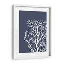 Corales Blancos En Índigo Azul C - Fab Funky | Cuadro decorativo de Canvas Lab