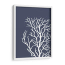 Corales Blancos En Índigo Azul C - Fab Funky | Cuadro decorativo de Canvas Lab