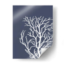 Corales Blancos En Índigo Azul C - Fab Funky | Cuadro decorativo de Canvas Lab
