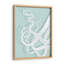 Octopus Tentáculos Blanco En Seafoam - Fab Funky | Cuadro decorativo de Canvas Lab