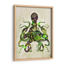 Pulpo De Pescado Verde Y Púrpura - Fab Funky | Cuadro decorativo de Canvas Lab
