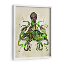 Pulpo De Pescado Verde Y Púrpura - Fab Funky | Cuadro decorativo de Canvas Lab
