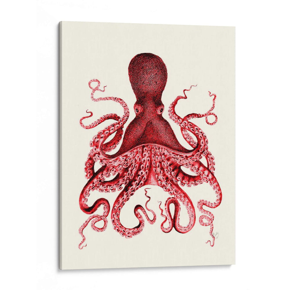 Octopus Rojo 3 - Fab Funky | Cuadro decorativo de Canvas Lab