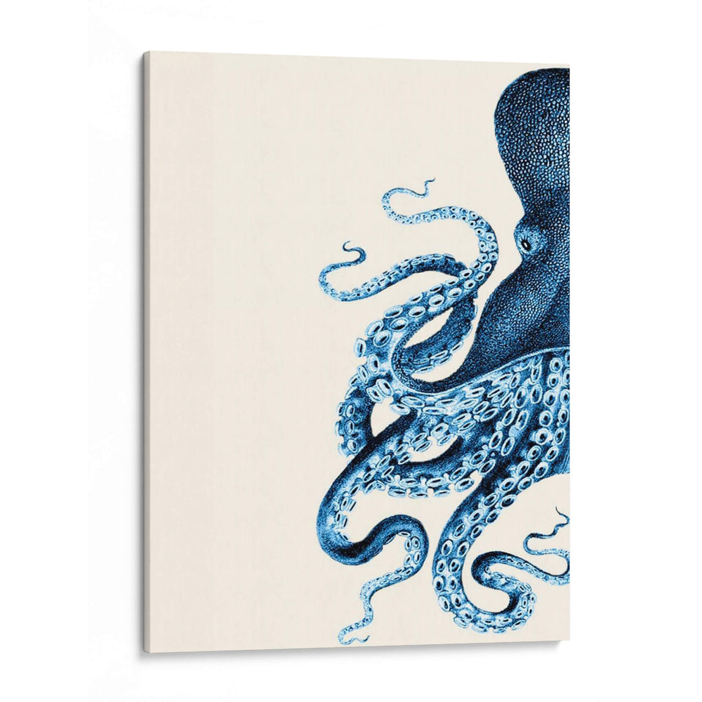 Octopus Azul Marino Y Crema A - Fab Funky | Cuadro decorativo de Canvas Lab