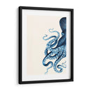 Octopus Azul Marino Y Crema A - Fab Funky | Cuadro decorativo de Canvas Lab