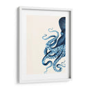Octopus Azul Marino Y Crema A - Fab Funky | Cuadro decorativo de Canvas Lab