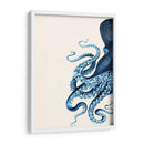 Octopus Azul Marino Y Crema A - Fab Funky | Cuadro decorativo de Canvas Lab
