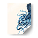 Octopus Azul Marino Y Crema A - Fab Funky | Cuadro decorativo de Canvas Lab