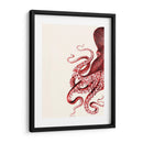Octopus Rojo Y Blanco A - Fab Funky | Cuadro decorativo de Canvas Lab