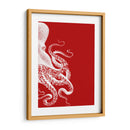 Octopus Rojo Y Blanco B - Fab Funky | Cuadro decorativo de Canvas Lab