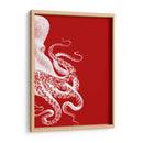 Octopus Rojo Y Blanco B - Fab Funky | Cuadro decorativo de Canvas Lab