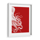 Octopus Rojo Y Blanco B - Fab Funky | Cuadro decorativo de Canvas Lab