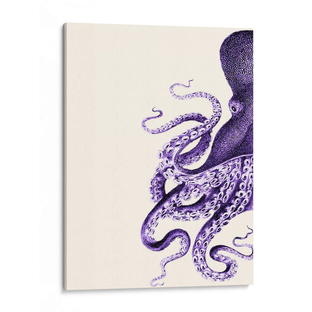 Pulpo Púrpura Y Crema A - Fab Funky | Cuadro decorativo de Canvas Lab