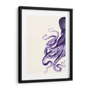 Pulpo Púrpura Y Crema A - Fab Funky | Cuadro decorativo de Canvas Lab
