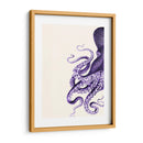 Pulpo Púrpura Y Crema A - Fab Funky | Cuadro decorativo de Canvas Lab