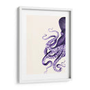 Pulpo Púrpura Y Crema A - Fab Funky | Cuadro decorativo de Canvas Lab