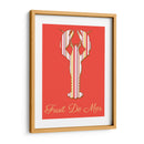 Langosta De Fruit De Mer En Coral - Fab Funky | Cuadro decorativo de Canvas Lab