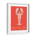 Langosta De Fruit De Mer En Coral - Fab Funky | Cuadro decorativo de Canvas Lab