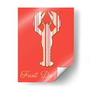 Langosta De Fruit De Mer En Coral - Fab Funky | Cuadro decorativo de Canvas Lab