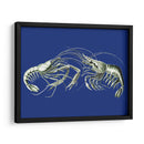 Camarones En Azul - Fab Funky | Cuadro decorativo de Canvas Lab