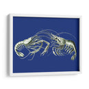 Camarones En Azul - Fab Funky | Cuadro decorativo de Canvas Lab