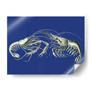 Camarones En Azul - Fab Funky | Cuadro decorativo de Canvas Lab