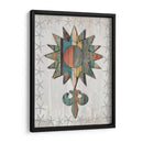 Estilo De Madera Angustiado Estrella Náutica 1 - Fab Funky | Cuadro decorativo de Canvas Lab