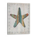 Starfish De Estilo De Madera Angustiado 1 - Fab Funky | Cuadro decorativo de Canvas Lab