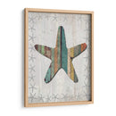 Starfish De Estilo De Madera Angustiado 1 - Fab Funky | Cuadro decorativo de Canvas Lab