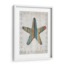 Starfish De Estilo De Madera Angustiado 1 - Fab Funky | Cuadro decorativo de Canvas Lab