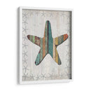 Starfish De Estilo De Madera Angustiado 1 - Fab Funky | Cuadro decorativo de Canvas Lab