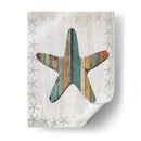 Starfish De Estilo De Madera Angustiado 1 - Fab Funky | Cuadro decorativo de Canvas Lab
