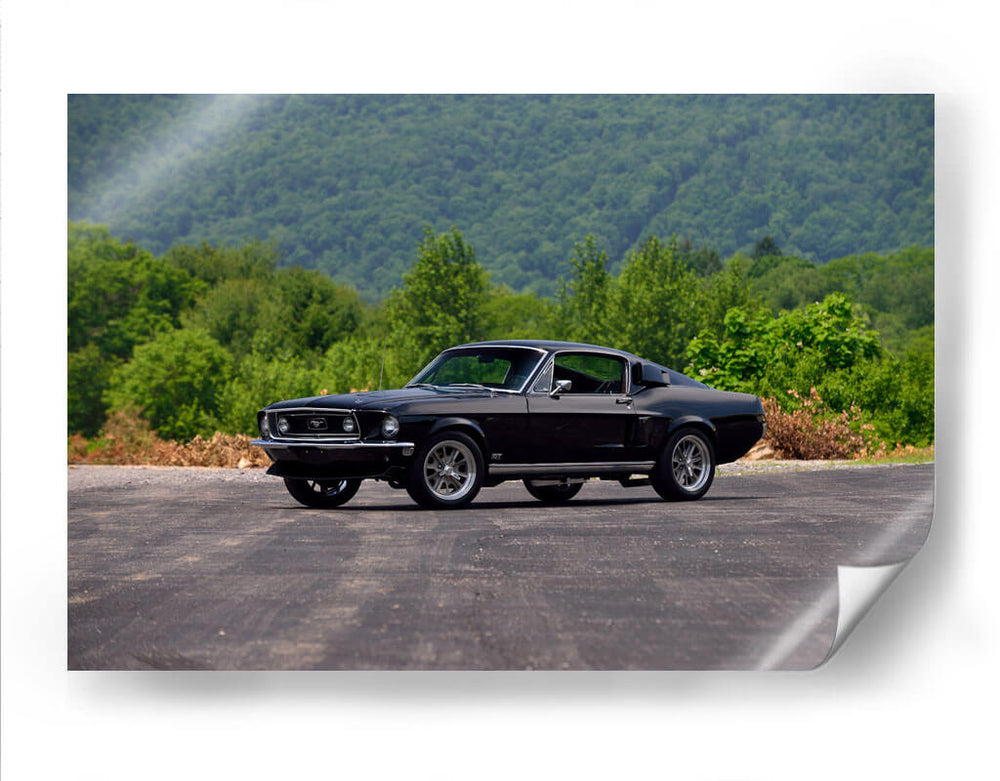 1968 Ford Mustang GT Fastback Muscle | Cuadro decorativo de Canvas Lab