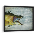 Impresión De Pescado De Cerdo En La Imagen Del Mapa Náutico - Fab Funky | Cuadro decorativo de Canvas Lab