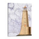 Faro En La Imagen Del Mapa De La Vendimia - Fab Funky | Cuadro decorativo de Canvas Lab