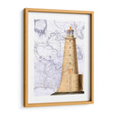 Faro En La Imagen Del Mapa De La Vendimia - Fab Funky | Cuadro decorativo de Canvas Lab