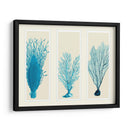 Corales Azules En 3 Paneles - Fab Funky | Cuadro decorativo de Canvas Lab