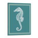 Blanco Náutico Mixto En Teal D - Fab Funky | Cuadro decorativo de Canvas Lab
