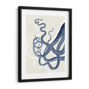 Octopus Azul En Crema C - Fab Funky | Cuadro decorativo de Canvas Lab