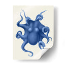 Octopus Azul En Crema D - Fab Funky | Cuadro decorativo de Canvas Lab