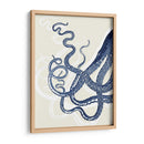Pulpo Estampado Azul En Crema A - Fab Funky | Cuadro decorativo de Canvas Lab