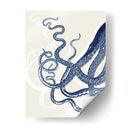 Pulpo Estampado Azul En Crema A - Fab Funky | Cuadro decorativo de Canvas Lab