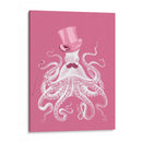 Octopus Blanco En Rosa A - Fab Funky | Cuadro decorativo de Canvas Lab