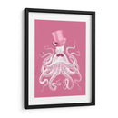 Octopus Blanco En Rosa A - Fab Funky | Cuadro decorativo de Canvas Lab