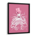 Octopus Blanco En Rosa A - Fab Funky | Cuadro decorativo de Canvas Lab