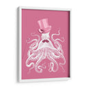Octopus Blanco En Rosa A - Fab Funky | Cuadro decorativo de Canvas Lab